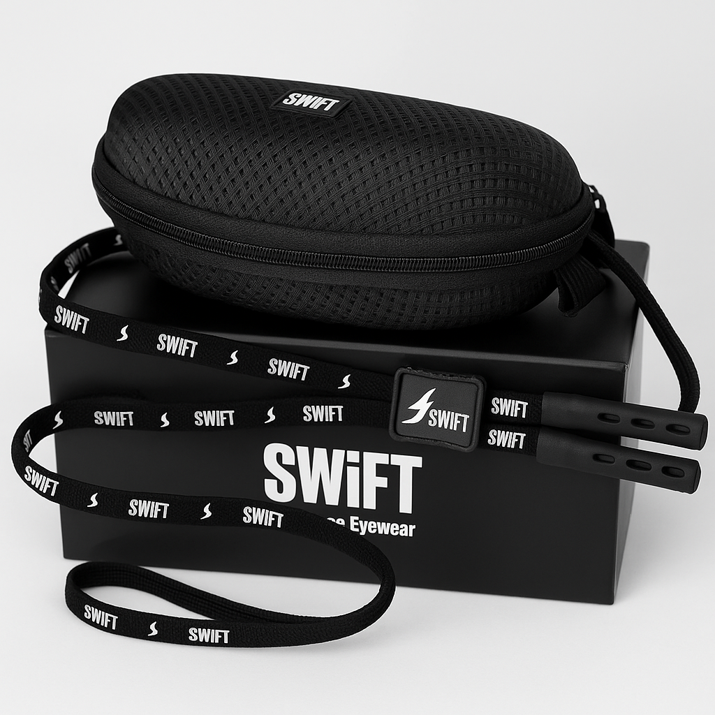 Benefit - Hard case + glasses strap + same-day delivery