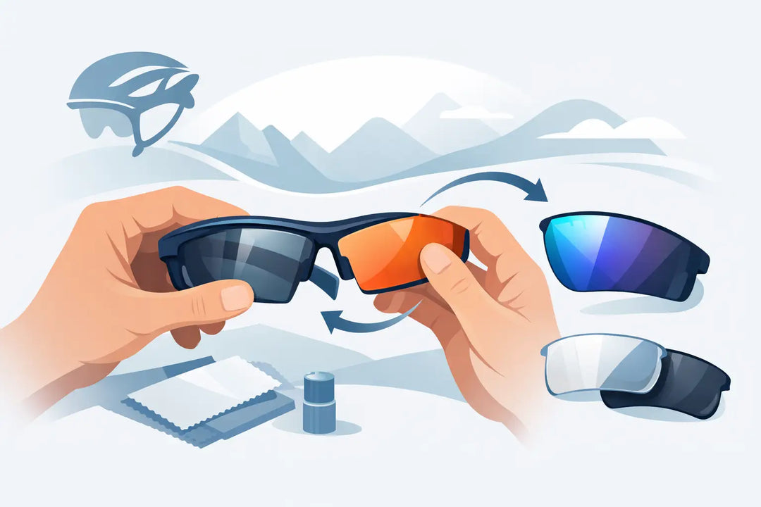 איך מחליפים עדשה במשקפי ספורט נכון