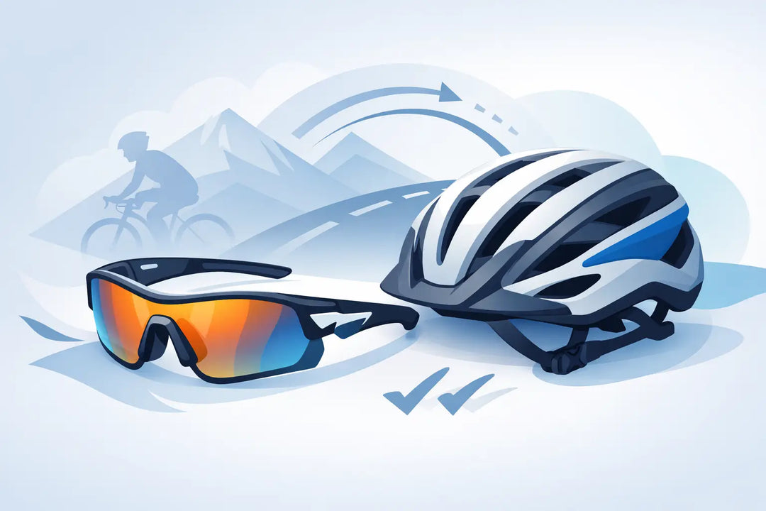 משקפי ספורט בהתאמה לקסדה - כך בוחרים נכון